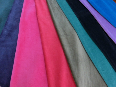 安慶宏洲針紡織品 全棉天鵝絨百色現貨，針織面料的卓越之選